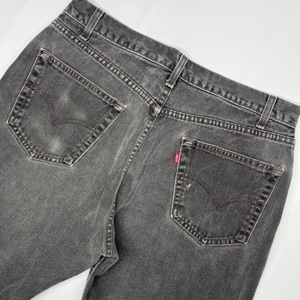 Levis 505‎ Mens 36x30 Black Straight Leg Jeans Vintage 2001 Streetwear Y2K